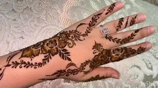 تعليم أجمل نقش خليجي على اليدين 😍