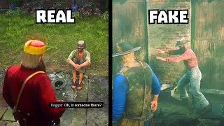 RDR2 - Real blind beggar vs Fake one
