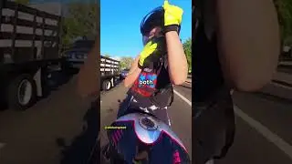 Biker Gets Guys Number While Riding