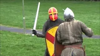 Historia Normannis Winchester - Robert vs Ralph Sword Training #1