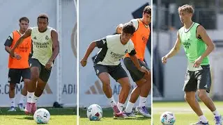 Summary of Real Madrid's training session today 