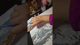 Mount Ararat 3 /  Live  painting, finding calm through lines & colors