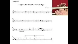 Trumpet Notes Angels We Have Heard On High