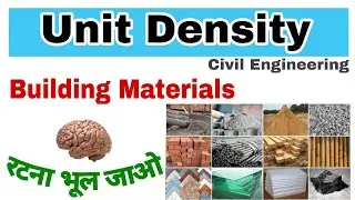 Unit Density _ Building Materials UKPSC , UPSSSC