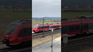 BR 442 der S-Bahn N&uuml;rnberg rauscht als S1 nach N&uuml;rnberg #dbregio #sbahn #br442