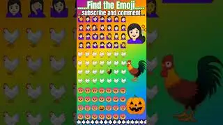 find the Stellar Emojis Odyssey:💇🏻&zwj;♀️🐓🎃 #VisualExploration #youtube #emojichallenge #short video🕵️🔎