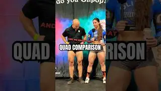 THE QUAD COMPARISON. #quads #legs #muscles #calves #legday #interview