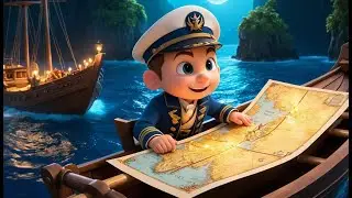 Captain Row Treasure Island | Pirate Adventure Song for Kids | Sail, Sing & Discover Hidden Treasure