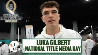 Luka Gilbert on Facing #1 Indiana | National Championship Media Day