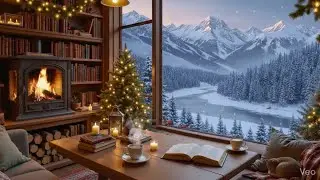 [No Music] Cozy Christmas Fireplace 🔥 Crackling Fire Sounds  Holiday Ambience