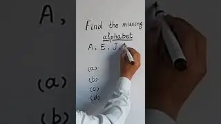 #Series completion #Logical game #IQ #Intelligence Test #Alphabet # Phonics #Talent hunt #Challenge