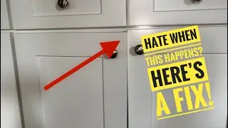 How To Repair An Uneven Cabinet Door. It's Easier Than You Think!