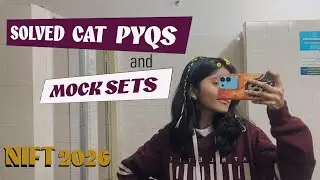 NIFT 2026 | My Solved PYQs, Mock Tests & What Helped Me | #shreyaa