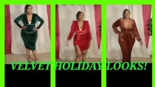 2022 HOLIDAY PARTY LOOKS - VELVET -Curvy Plus Woman Try On Haul - SheIn