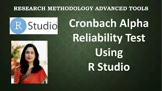 Cronbach Alpha Reliability Test using R Studio(reliability test)(r studio)(Cronbach alpha test)