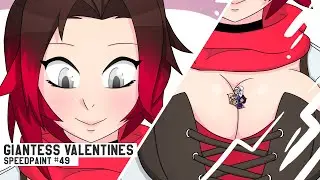 Giantess Ruby Valentine's // RWBY // Speed Paint #49