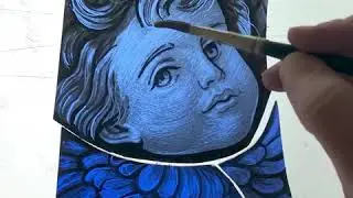 Stained Glass Painting Time Lapse, Liturgical Commission at Judson Studios