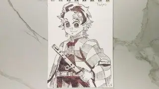 How to Draw Tanjiro Step by Step ✍️ | Aapki Demand Par Demon Slayer Art!