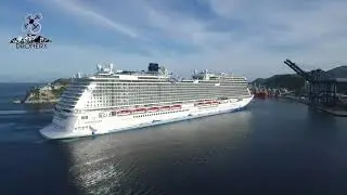 Dronerx, Para divertirte!Santa Marta recibiendo el Crucero Norwegian Bliss...