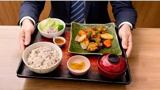 The Lunch of Japanese Salaryman | $7 Lunch at Ootoya | Teishoku | Set meal