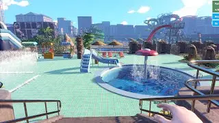 On the Edge of 5 Stars! | Let's Play! Waterpark Simulator w/madfilmer (ep. 17)