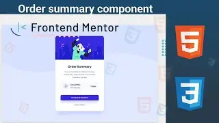 Order summary component | HTML CSS | Desafío Frontend Mentor🚀