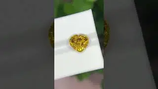 4.80 carats | Fine Golden Sphene Stone Heart Shaped Madagascar's Gemstone #sphene #gemstone