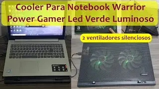 REVIEW - Cooler Para Notebook Warrior Power Gamer Led Verde Luminoso da Multilaser AC267