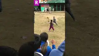 Young Girl Playing With Air Bubble