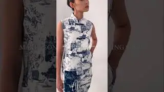 Yi-ming MARIA CONTRAST DRAWSTRING SKIRT (WHITE/ NAVY)