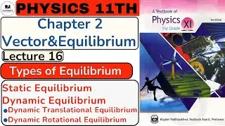 Types of Equilibrium | 1st Year Physics | Lecture 16 | Chapter 2 | Vector & Equilibrium | #1styear