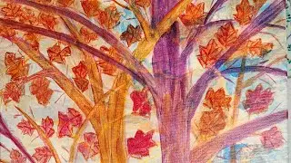 How to transform an abstract bloom into a Fall Forest Fantasy Part 1