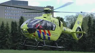 Take-off Lifeliner 3 [PH-LLN] vanaf het Catharina ziekenhuis Eindhoven retour Vliegbasis Volkel