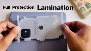 Apply full protection Matt Lamination for broken iPhone 12