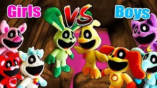 POPPY PLAYTIME Улыбающиеся зверьки Плюшевая игрушка Эпизод 3 | Девочки против мальчиков!