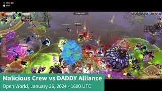 Malicious Crew vs DADDY Alliance | Open World | Hellfire POV | Albion Online East 26012024-1300