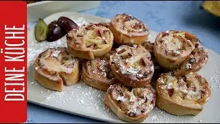 Marzipan-Schnecken mit Zwetschgen 😋 | REWE Deine K&uuml;che