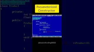 #40 Parameterized Constructor in CPP ॥ Constructor #basicofcoding#cpp#constructor#shorts#coding