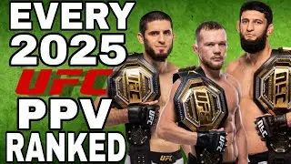 Рейтинг всех платных трансляций UFC 2025 года (от худшего к лучшему).