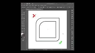 วิธีสร้างมุมโค้งมนมืออาชีพ | How to Create Rounded Corners like a PRO in Adobe Illustrator #Shorts