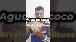 Agua de coco en mis niveles de glucosa #glucosa #comida #nivelesdeglucosa #diabetes