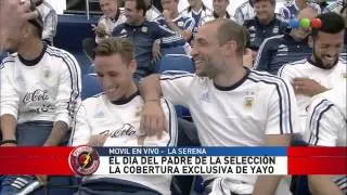 Yayo junto a la Selección Argentina en el día del padre - Peligro sin codificar 2015