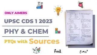 CDS 1 2023: SCIENCE ANALYSIS WITH SOURCE (PYH ND CHEM)