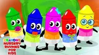 Five Little Babies | Crayons Nursery Rhymes and Baby Song | Kids Songs For Children