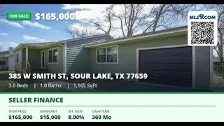 Sour Lake Texas 15k Seller Finance