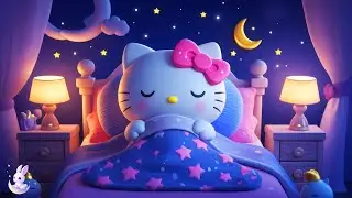 Gentle Piano Music with Hello Kitty 🌙 Relaxation & Stress Relief for Peaceful Sleep