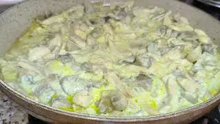 Toyuq filesinden g&ouml;bələkli,qaymaqlı yemək!Bunu m&uuml;tləq yoxlayın.@food_channel_A