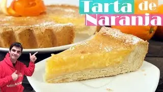 TARTA de NARANJA AL HORNO,😍🍊😋 MUY CREMOSA RÁPIDA y FÁCIL. Receta # 351