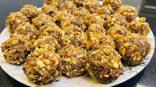 Instant एनर्जी,थकान,चिड़चिड़ापन,माइग्रेन,back pain जैसी बीमारियों से निजात! Dry Fruits Laddu Recipe