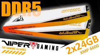 Доступная и быстрая DDR5 VIPER Elite 5 RGB TUF Gaming Alliance 2x24GB 6600 (PVER548G66C34KT)